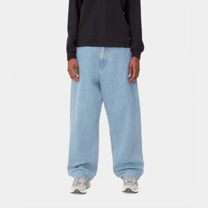 Women’s Carhartt WIP Brandon Pant Blue Jeans, Stone Washed NWOT